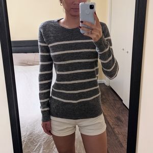 BR Aire Wool Stripe Crew Neck Sweater